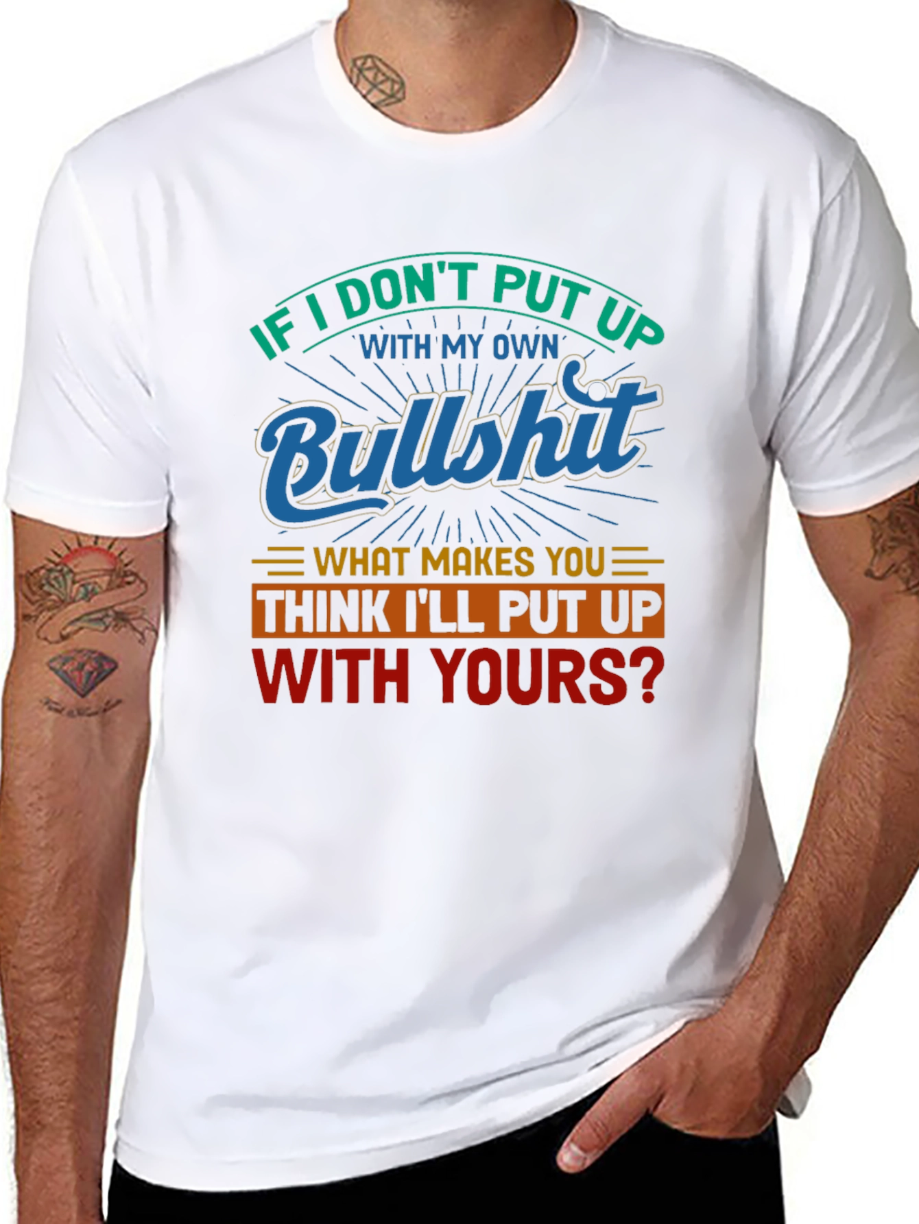 Funny Bullshit T-Shirt - Sarcastic Statement Tee