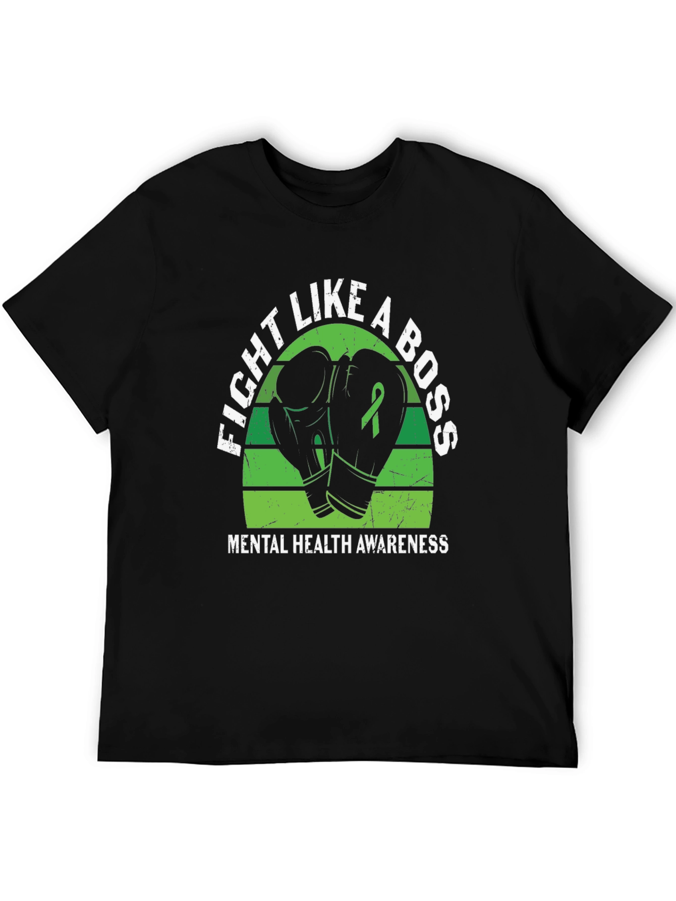 Fight Like A Boss Mental Health Awareness T-Shirt