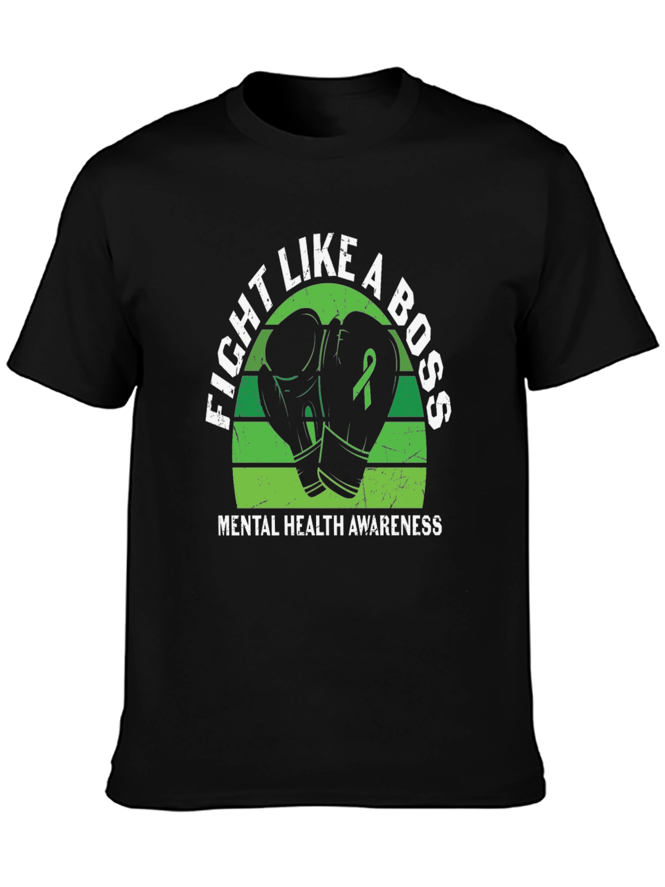 Fight Like A Boss Mental Health Awareness T-Shirt