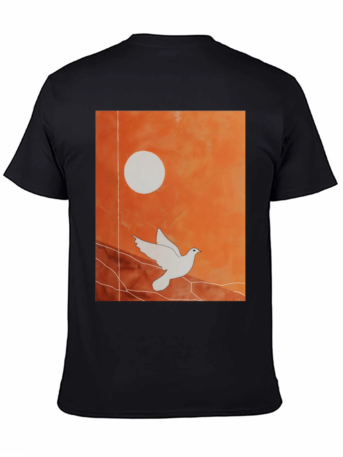 Dove Graphic Tee - Stylish Black T-Shirt
