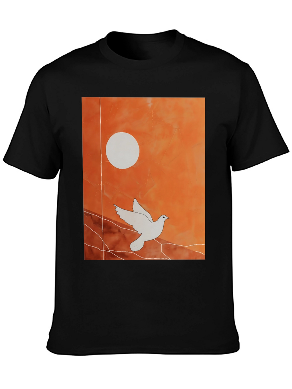 Dove Graphic Tee - Stylish Black T-Shirt