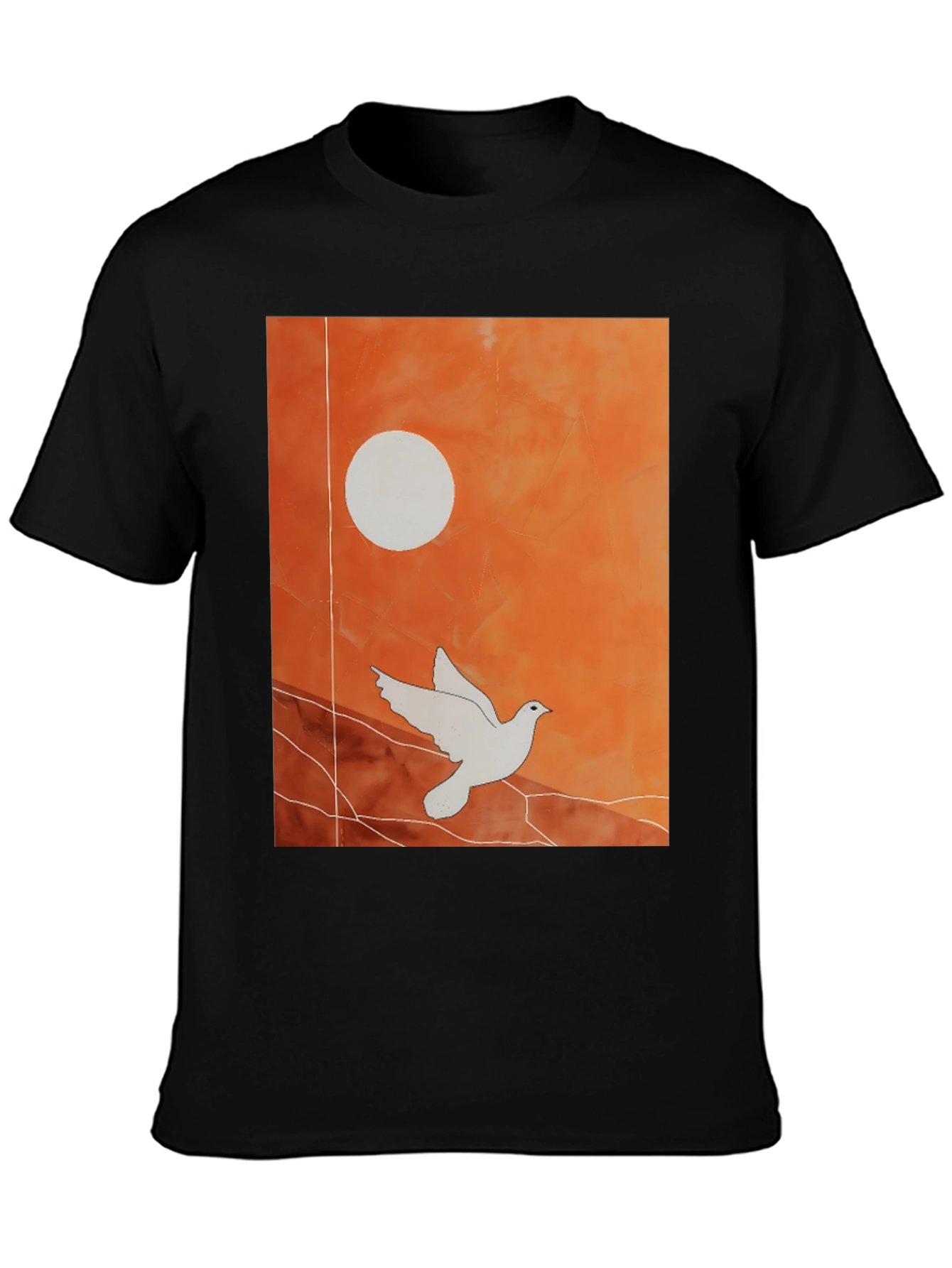 Dove Graphic Tee - Stylish Black T-Shirt