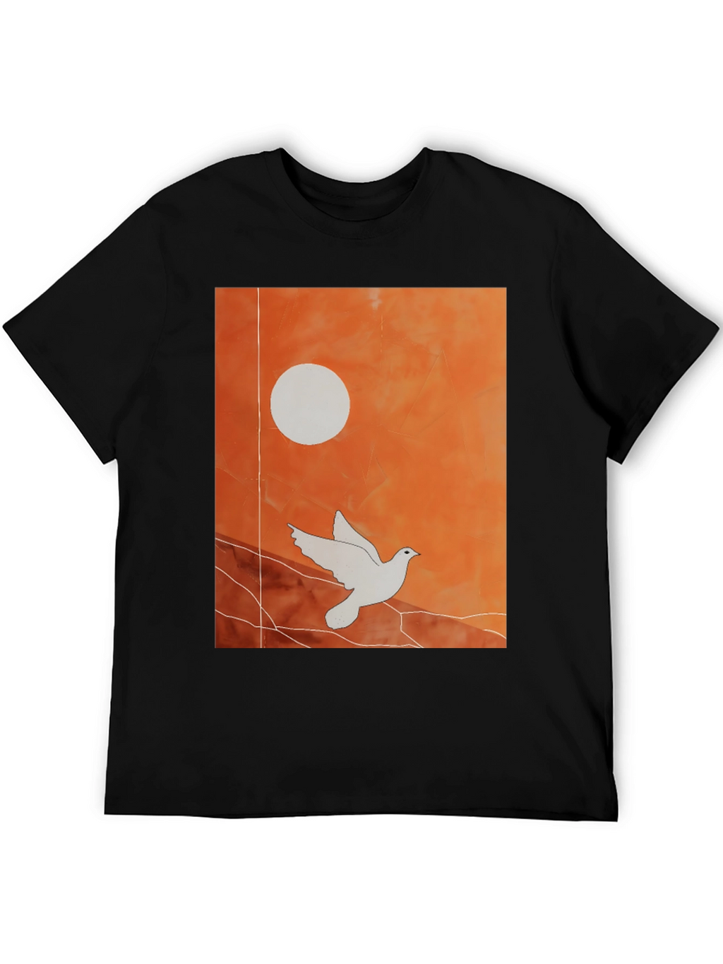 Dove Graphic Tee - Stylish Black T-Shirt