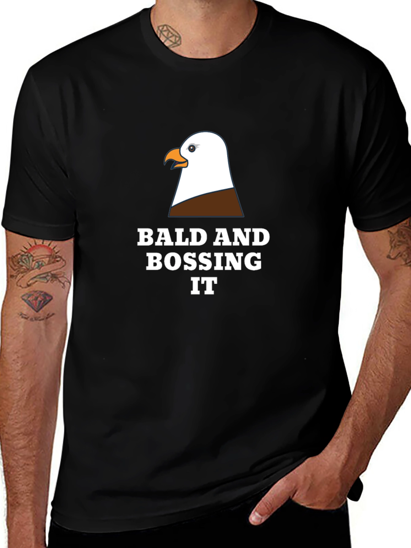 Bald Eagle Boss T-Shirt - Funny Graphic Tee