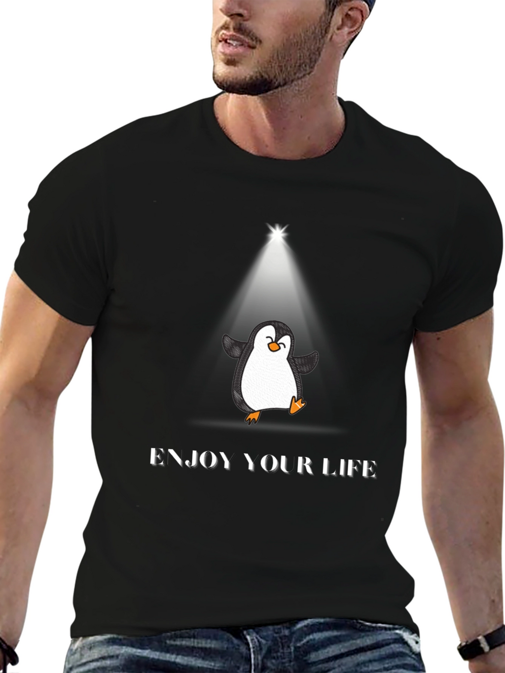 Enjoy Your Life Penguin T-Shirt
