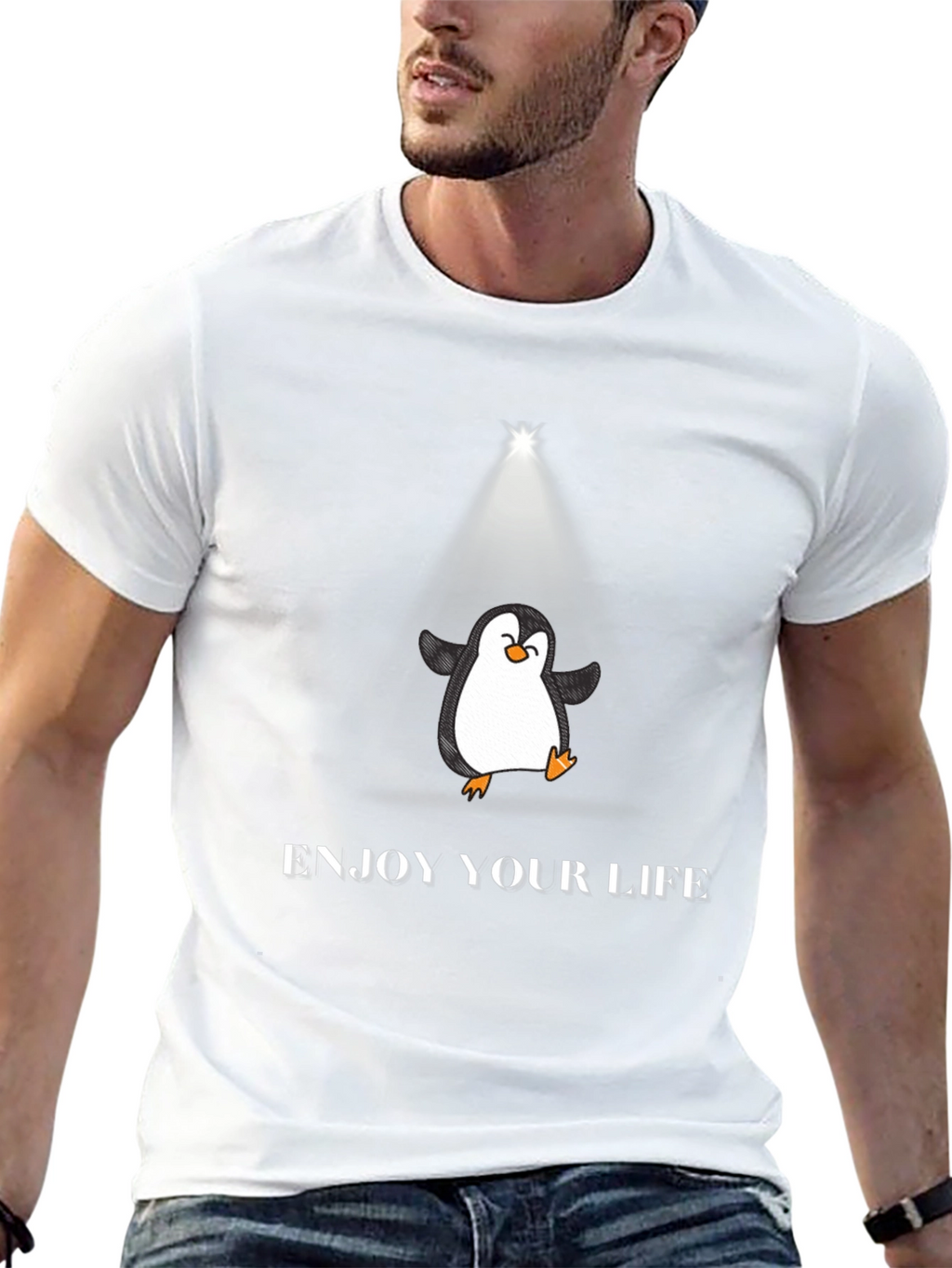 Enjoy Your Life Penguin T-Shirt