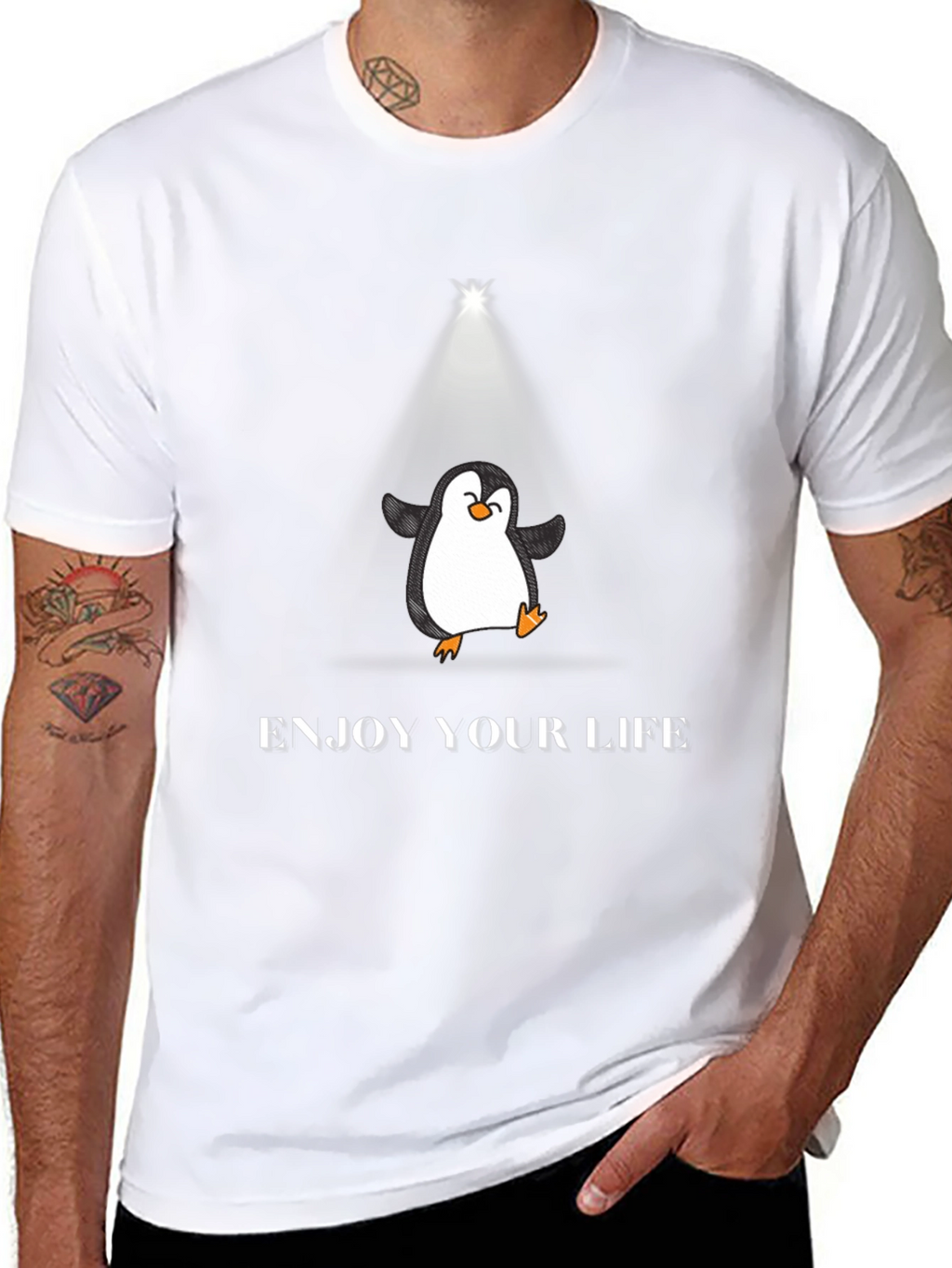 Enjoy Your Life Penguin T-Shirt