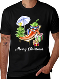 Holiday Heat T-Shirt: Merry Christmas Pepper Design