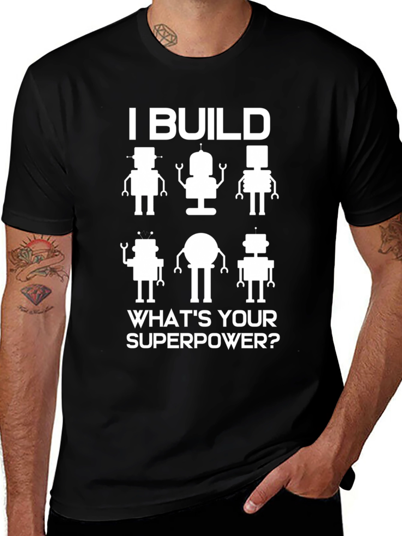 I Build Robots Graphic Tee - Superpower T-Shirt