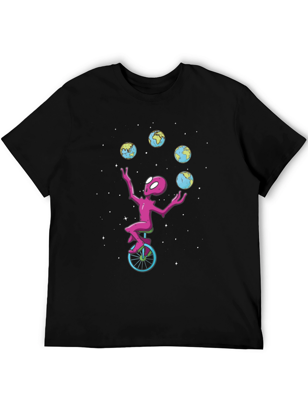 Alien Juggling Globes T-Shirt