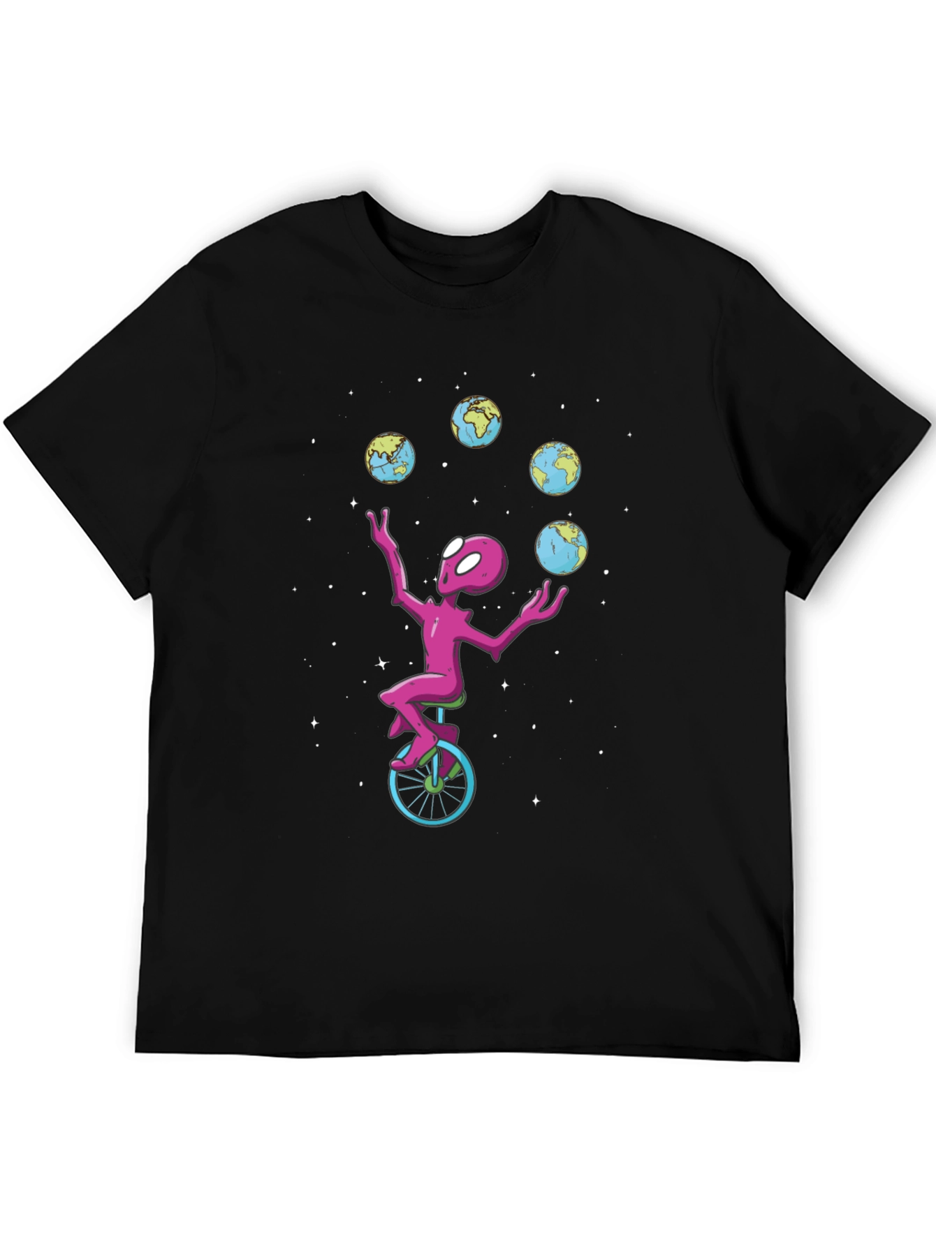 Alien Juggling Globes T-Shirt
