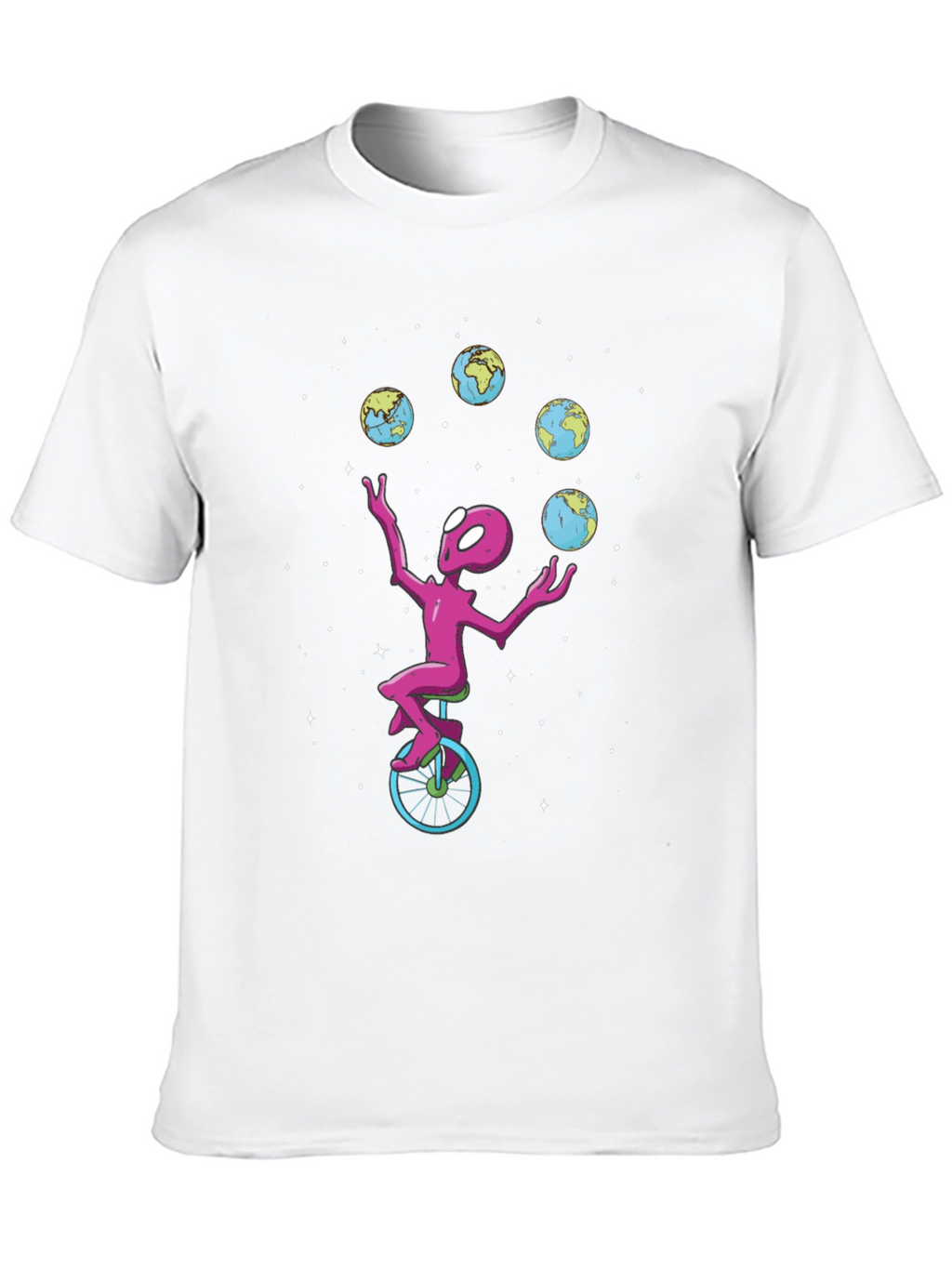 Alien Juggling Globes T-Shirt