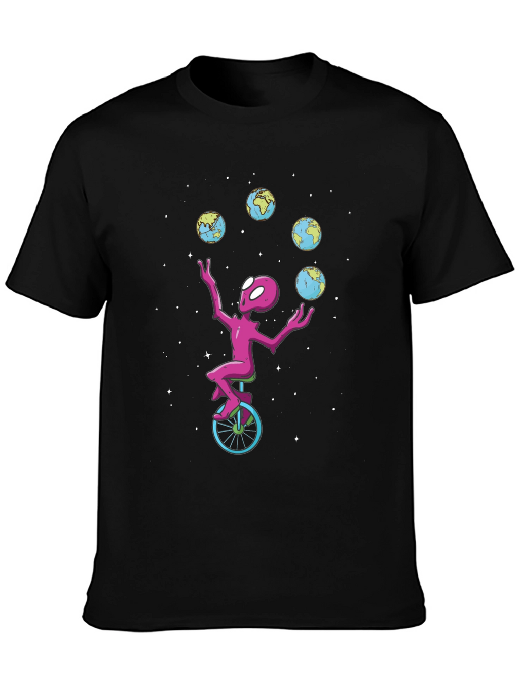 Alien Juggling Globes T-Shirt