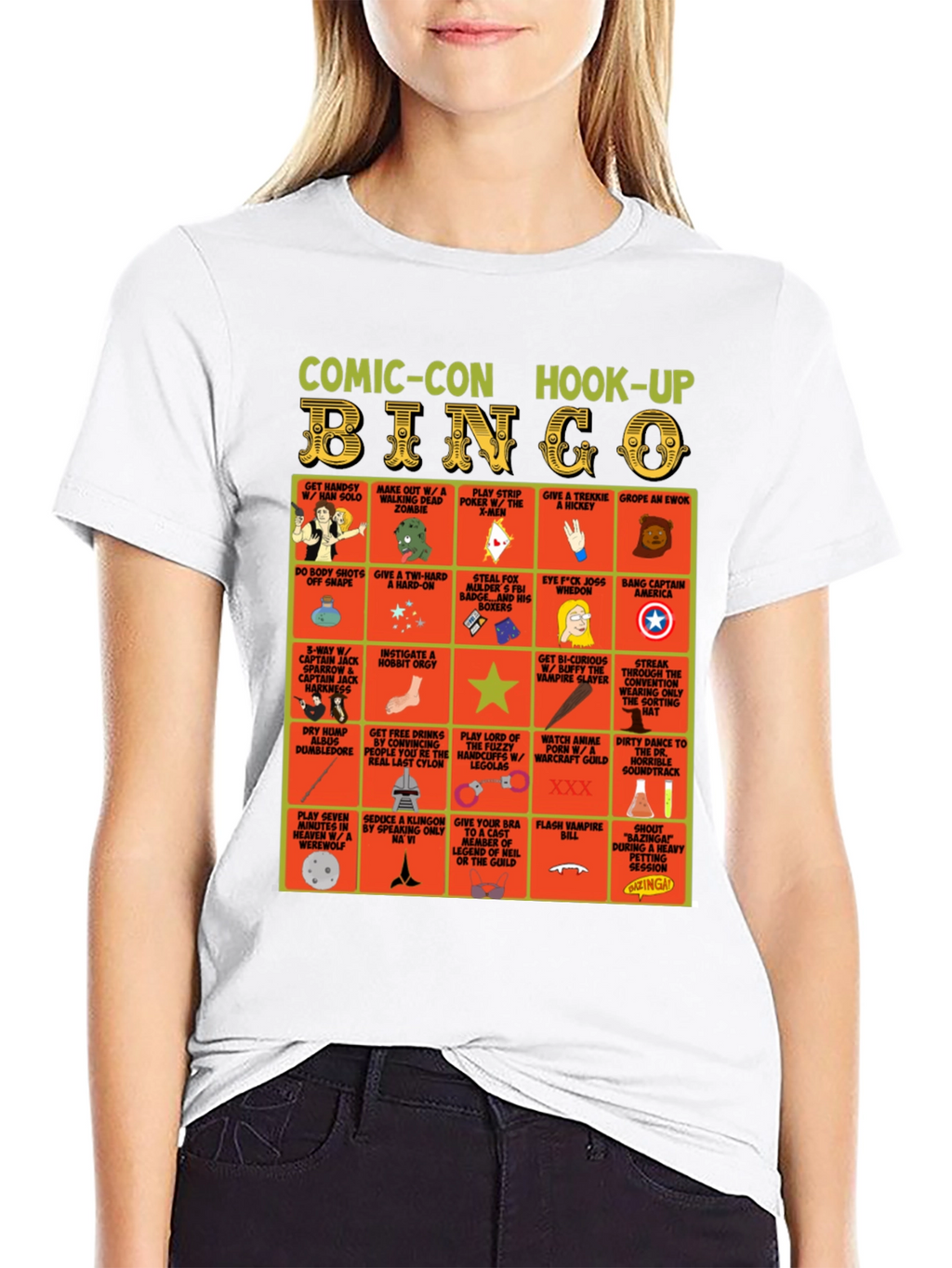 Comic-Con Hook-Up Bingo T-Shirt