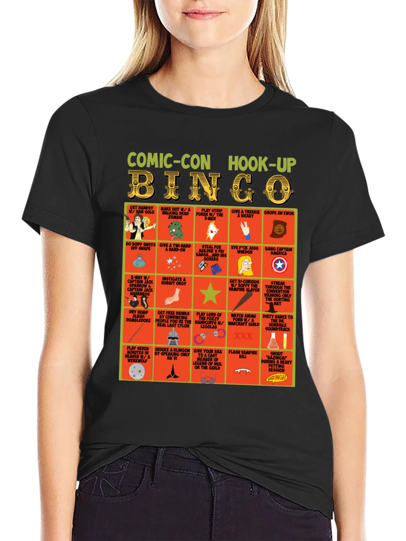 Comic-Con Hook-Up Bingo T-Shirt