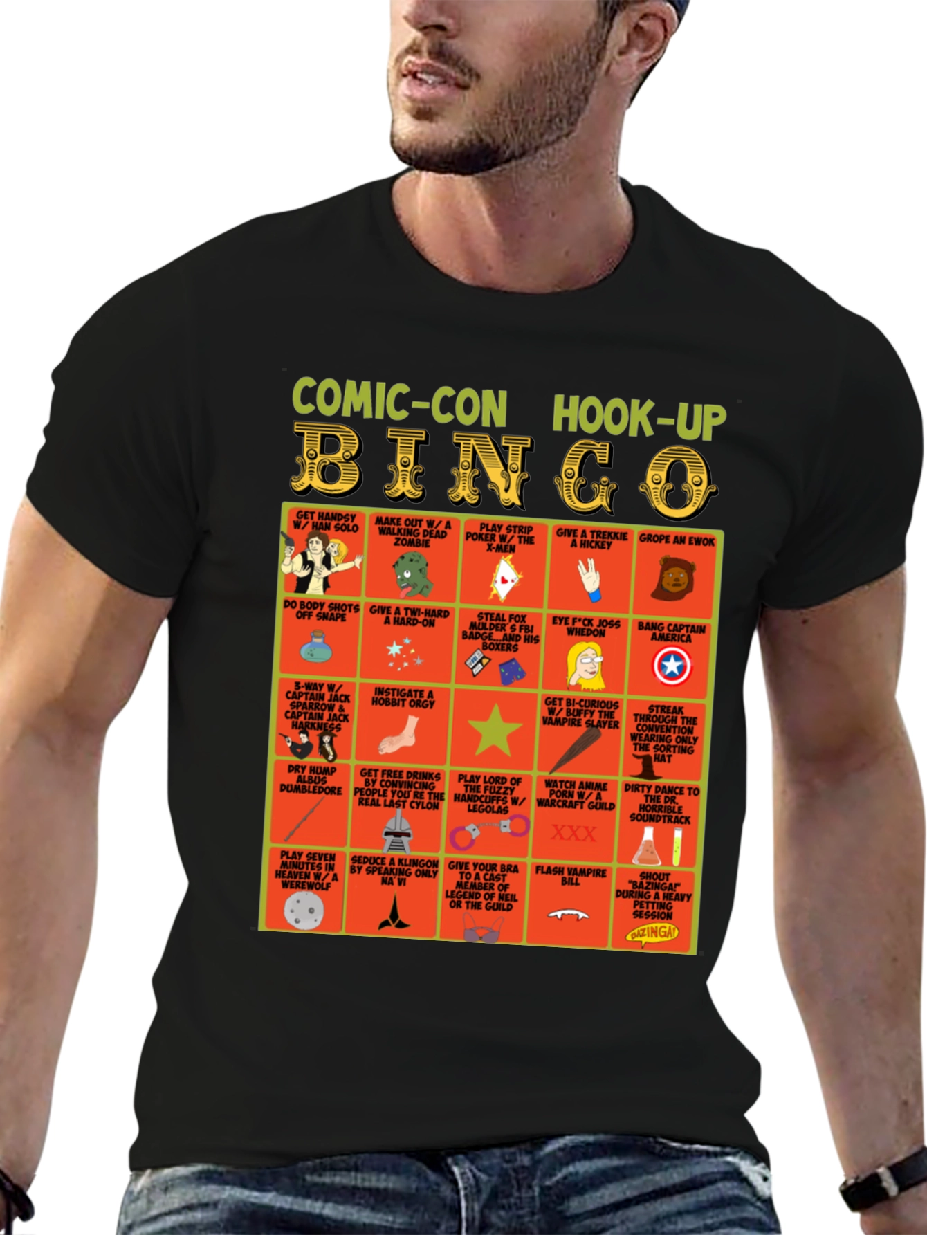 Comic-Con Hook-Up Bingo T-Shirt