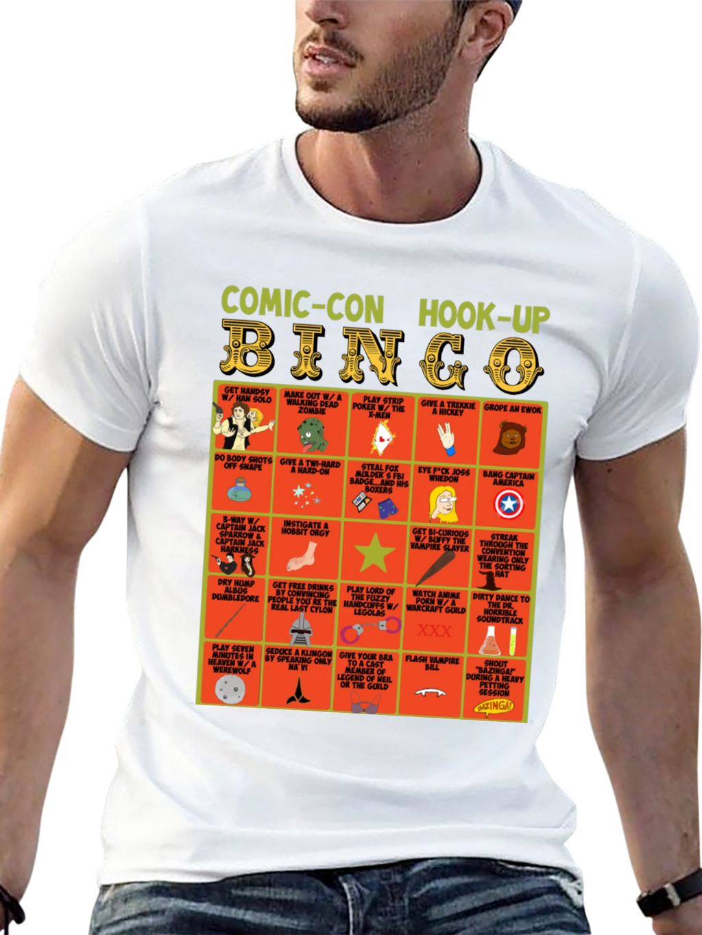 Comic-Con Hook-Up Bingo T-Shirt