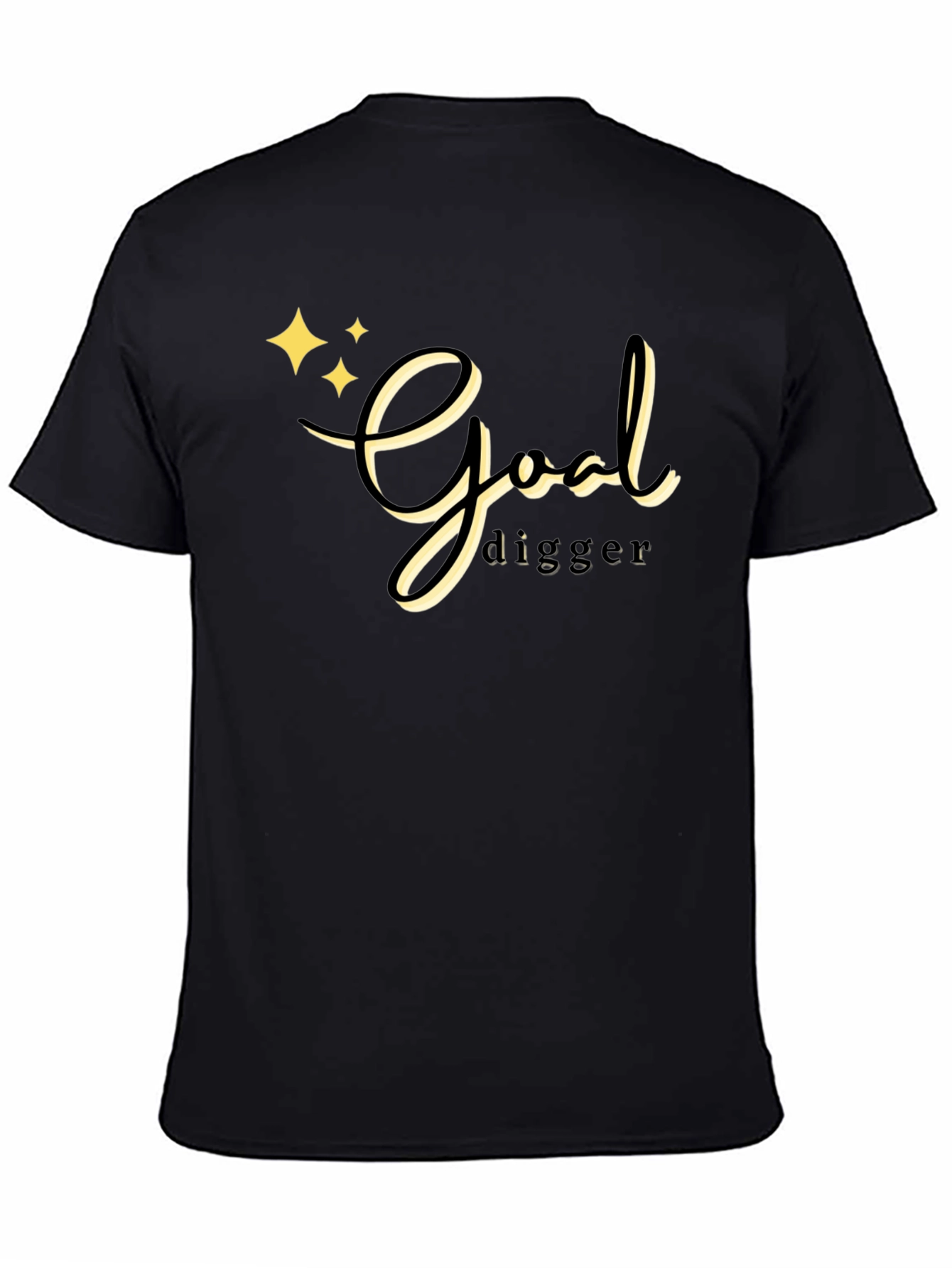 Goal Digger Black T-Shirt for Men