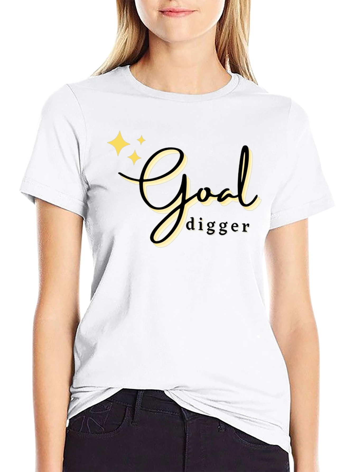 Goal Digger Black T-Shirt for Men
