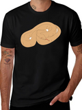Black T-Shirt with Coiled Snake Graphic