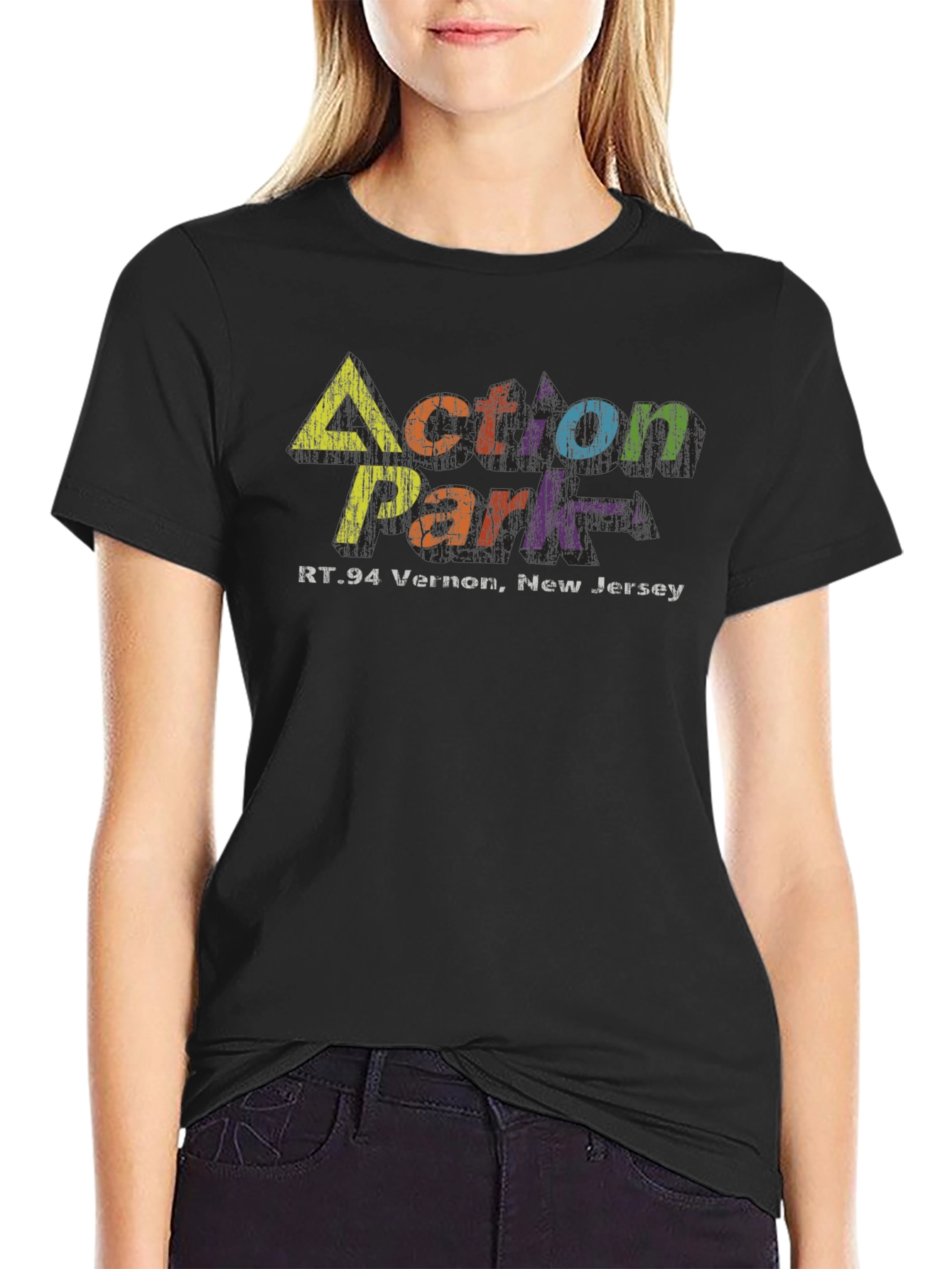 Action Park New Jersey Black T-Shirt