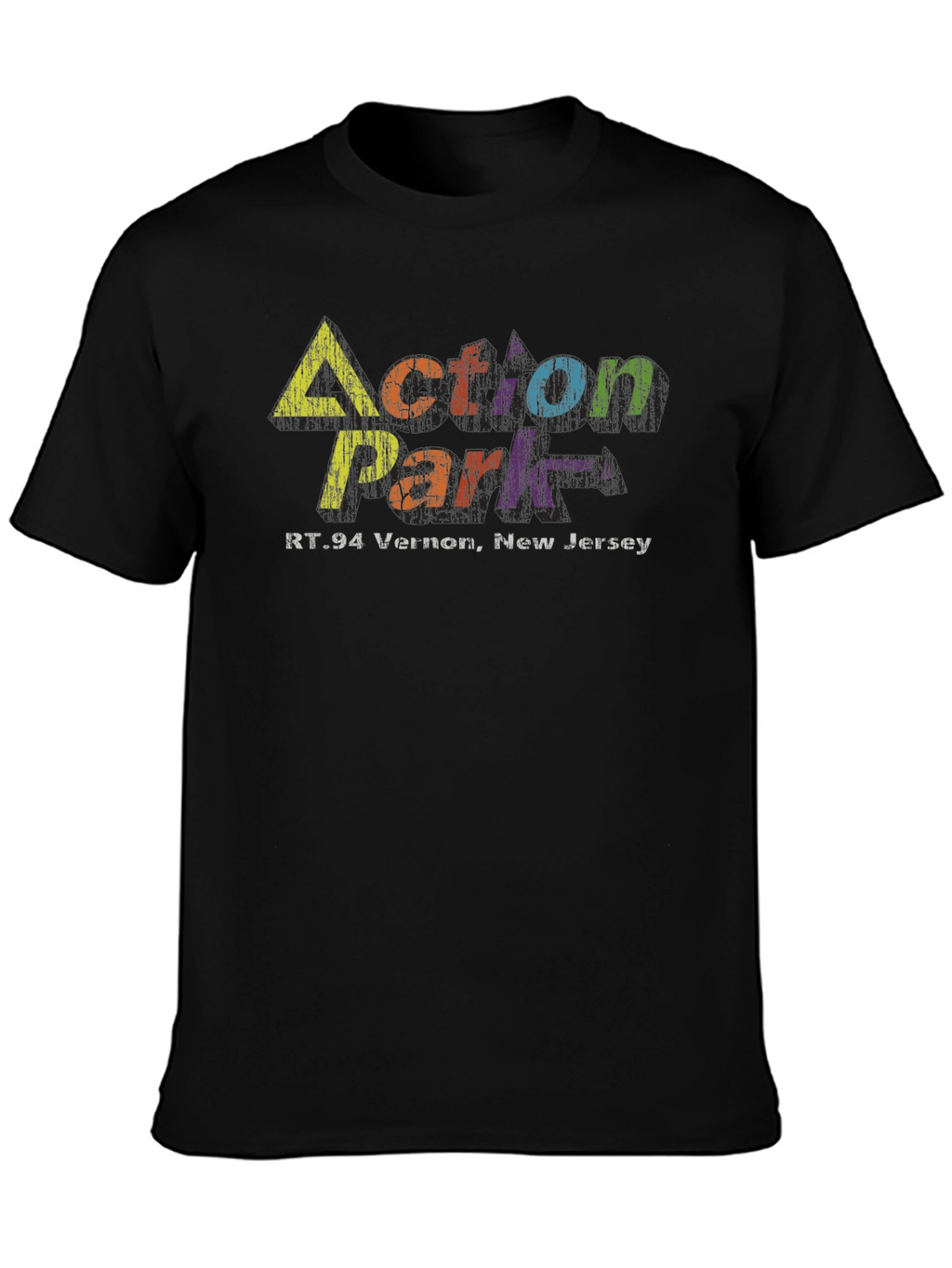 Action Park New Jersey Black T-Shirt