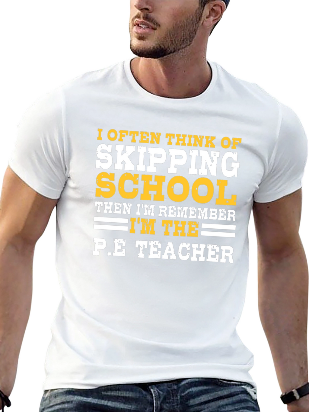 Funny P.E. Teacher Graphic T-Shirt