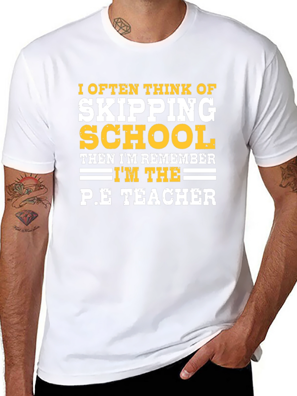 Funny P.E. Teacher Graphic T-Shirt