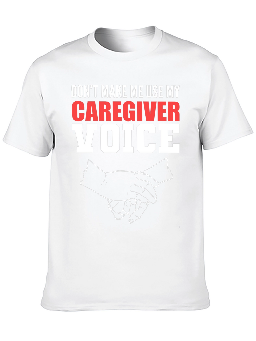Caregiver Voice Graphic Tee - Black Cotton