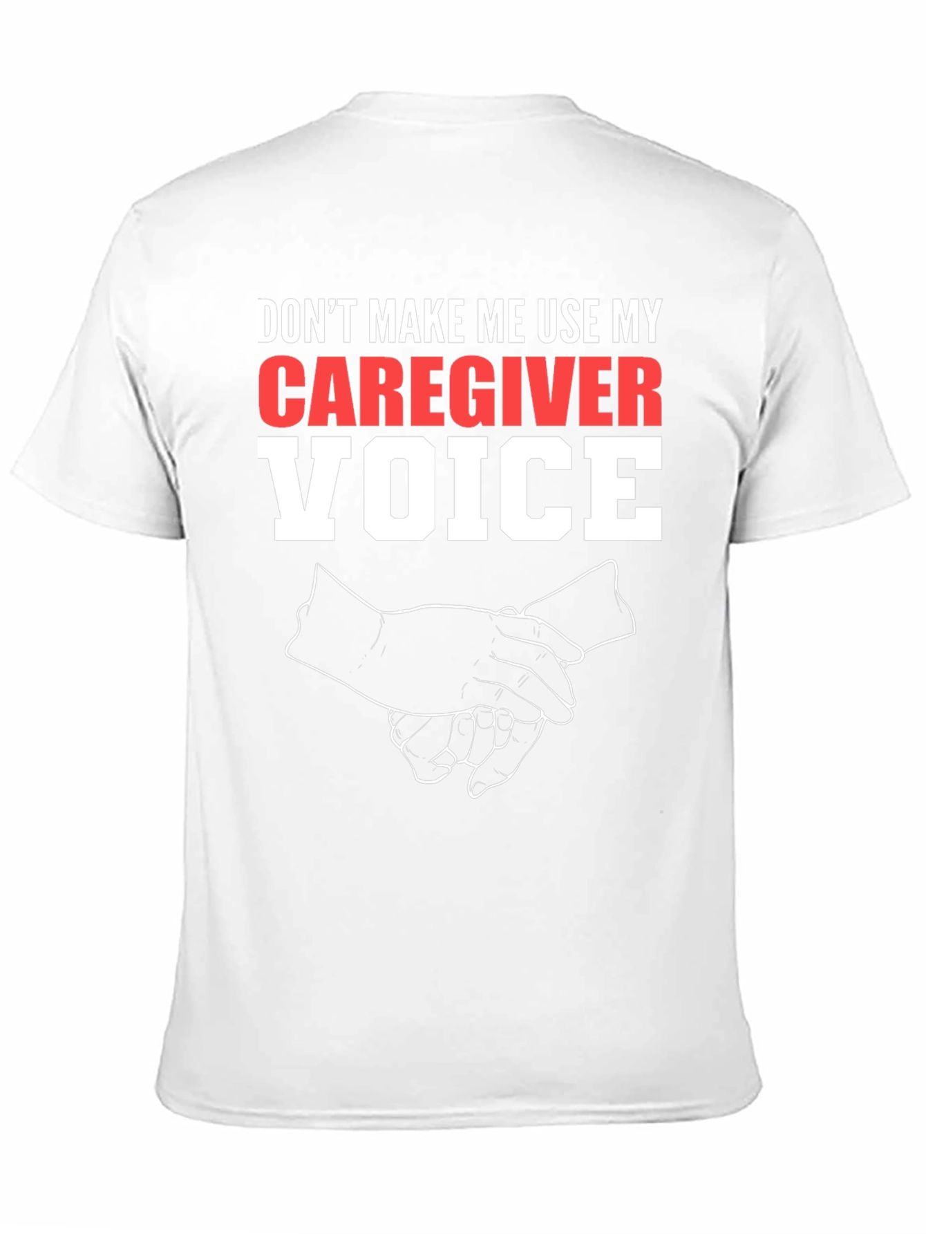 Caregiver Voice Graphic Tee - Black Cotton