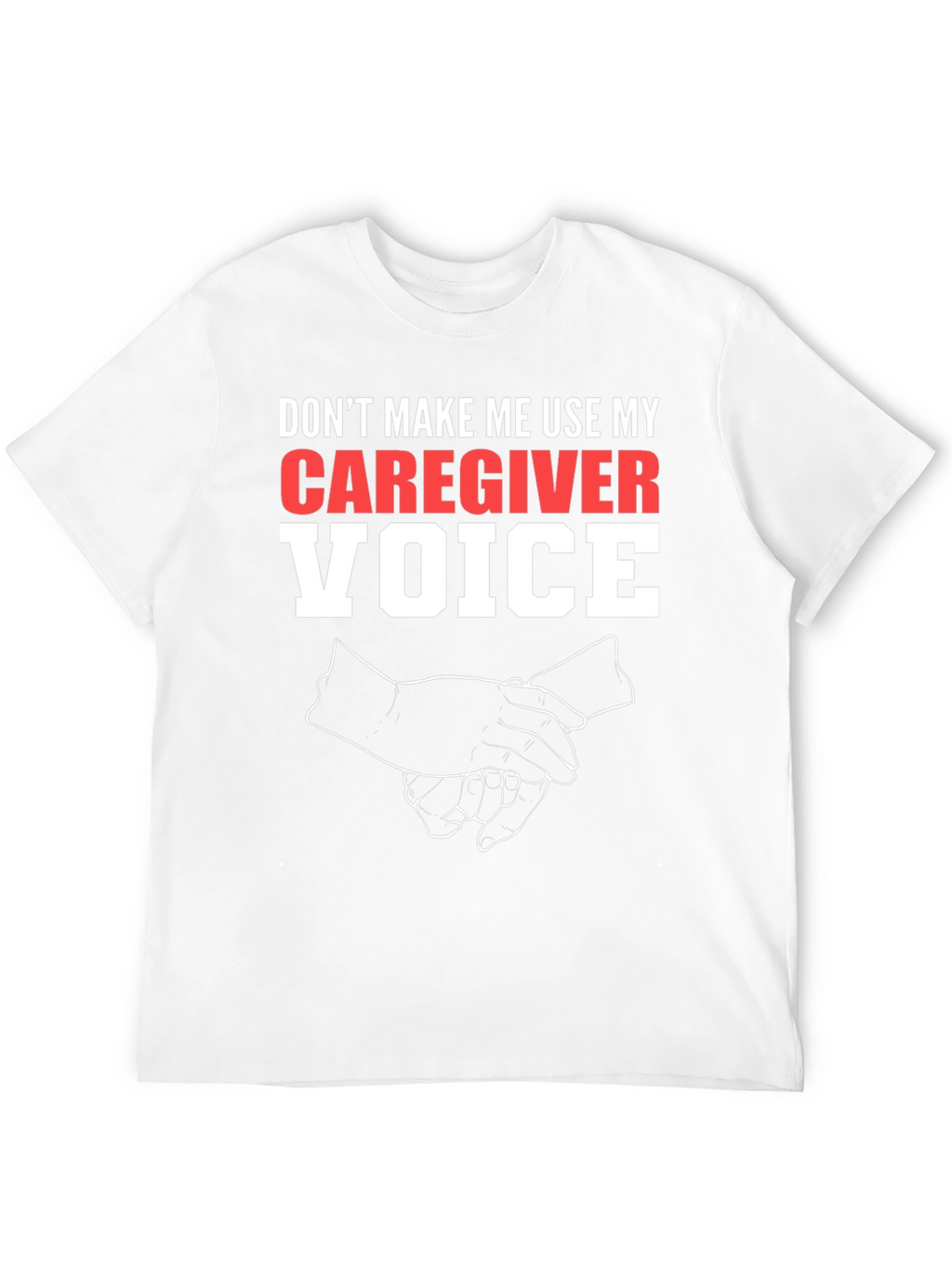 Caregiver Voice Graphic Tee - Black Cotton