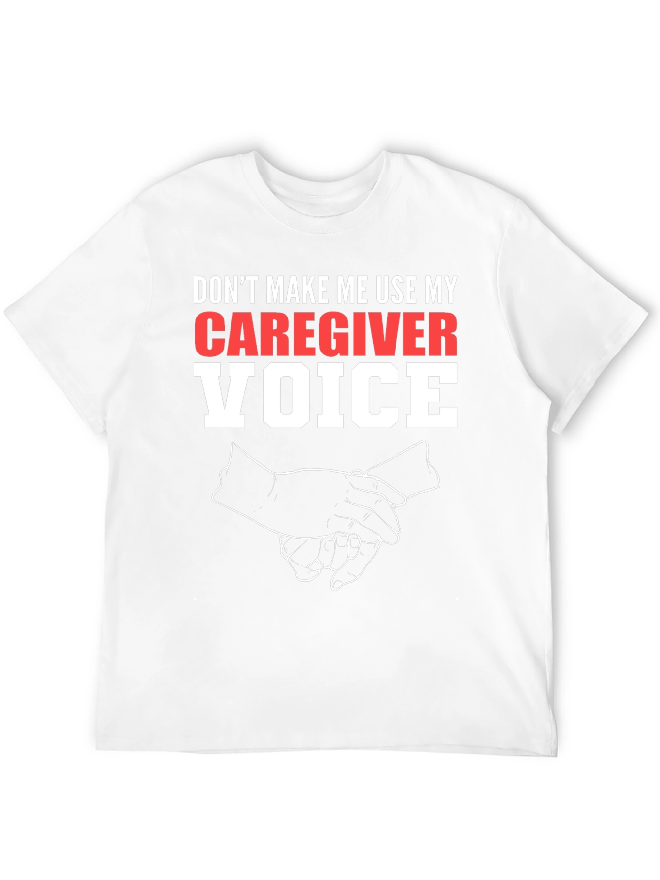 Caregiver Voice Graphic Tee - Black Cotton