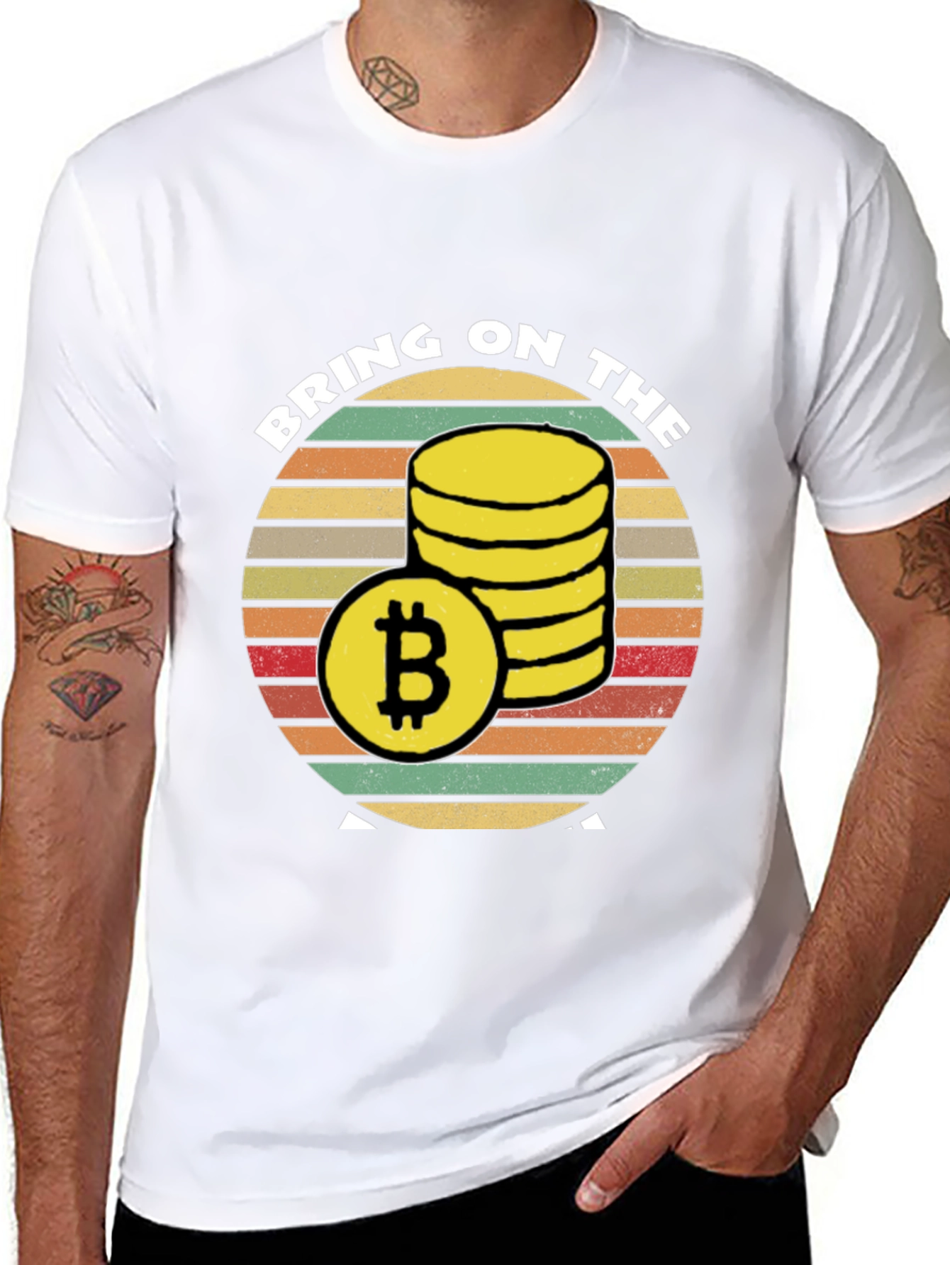 Bitcoin Stack T-Shirt - Crypto Investment Tee