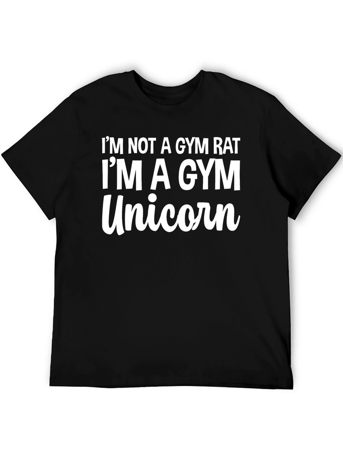 Gym Unicorn Graphic Tee - Funny Workout Shirt