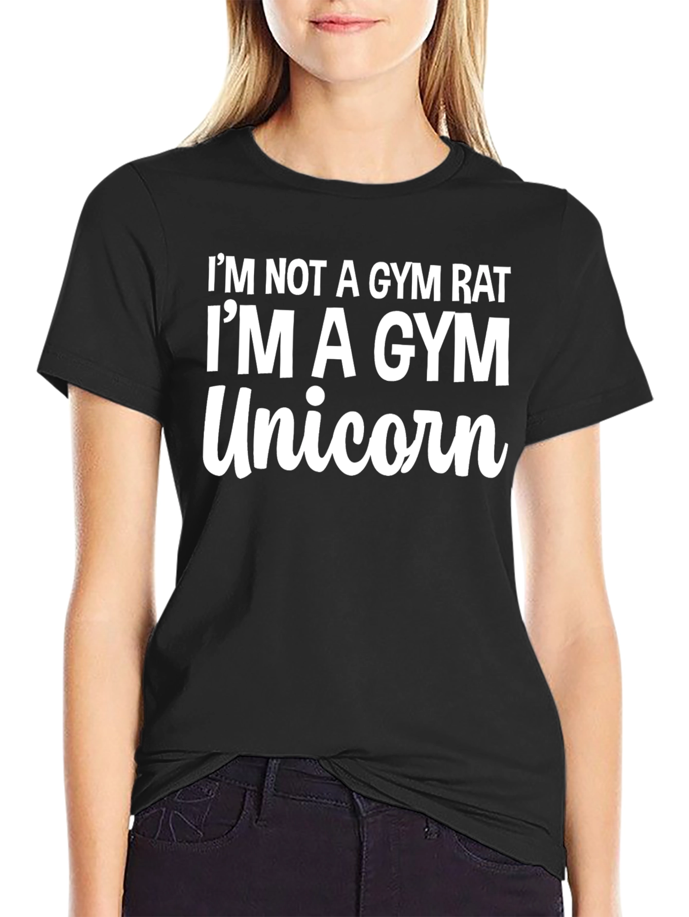 Gym Unicorn Graphic Tee - Funny Workout Shirt