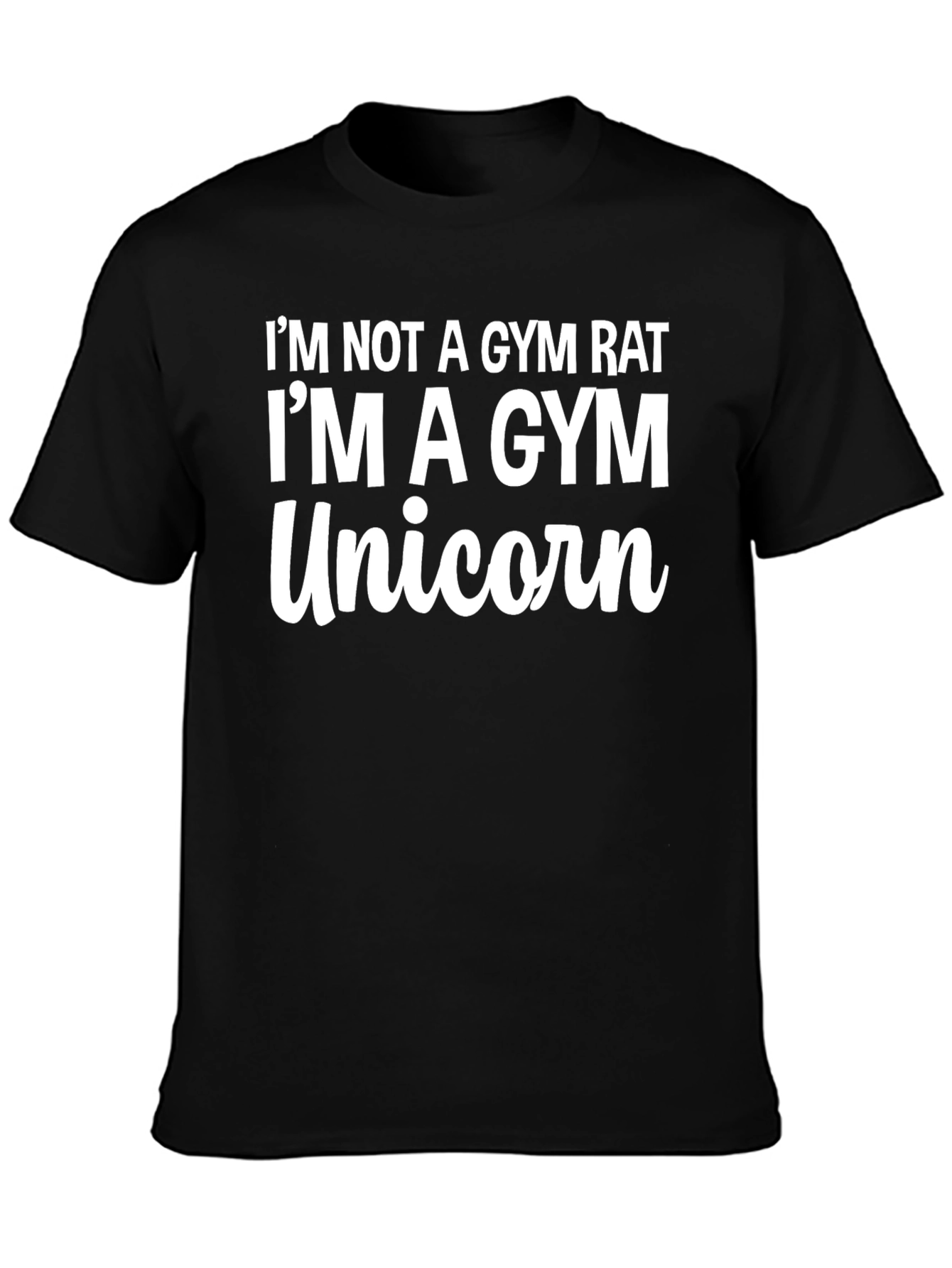 Gym Unicorn Graphic Tee - Funny Workout Shirt