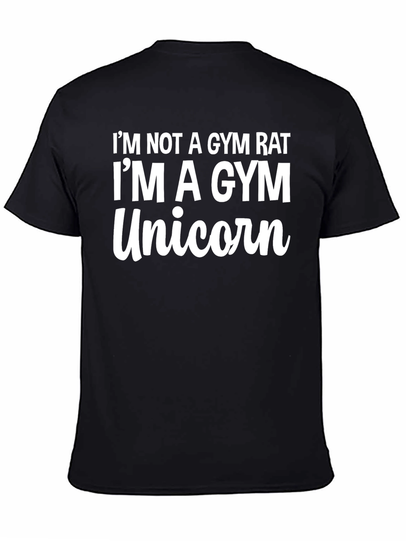 Gym Unicorn Graphic Tee - Funny Workout Shirt