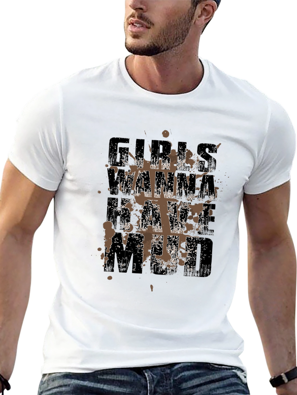 Girls Wanna Have Mud Black T-Shirt