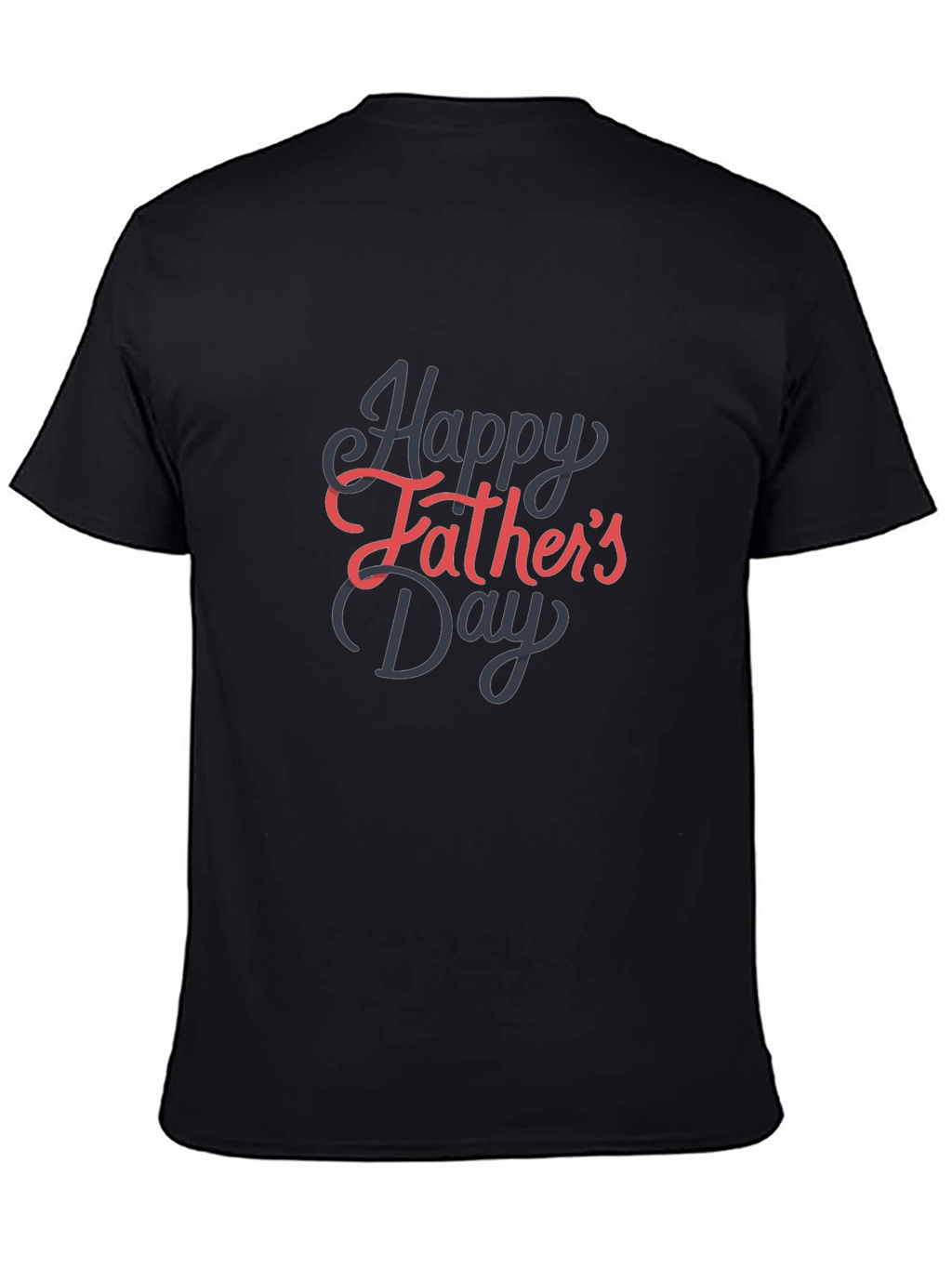 Happy Fathers Day Graphic Tee - Black