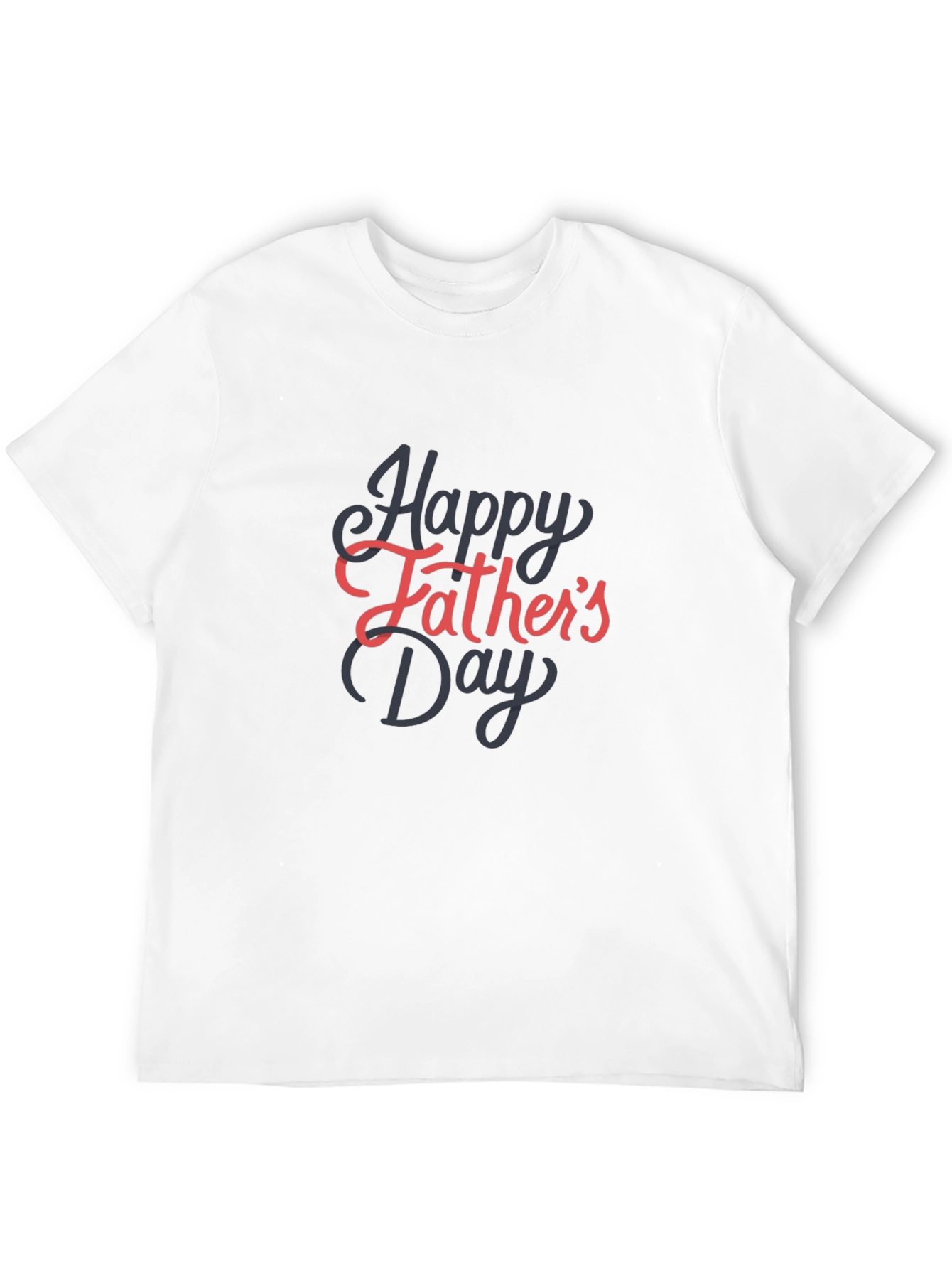 Happy Fathers Day Graphic Tee - Black