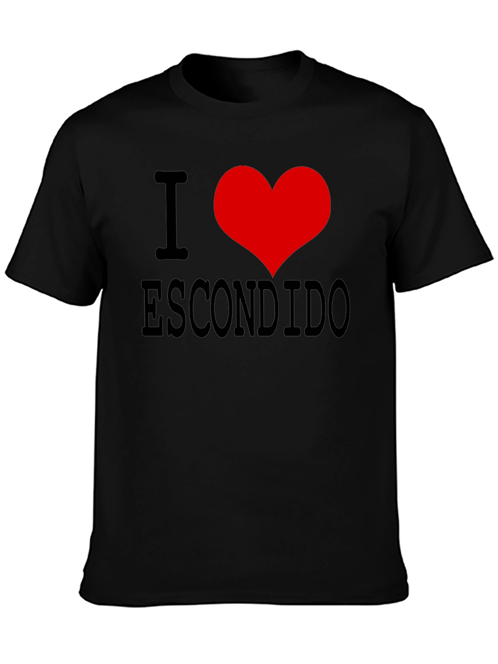 I Love Escondido Black T-Shirt