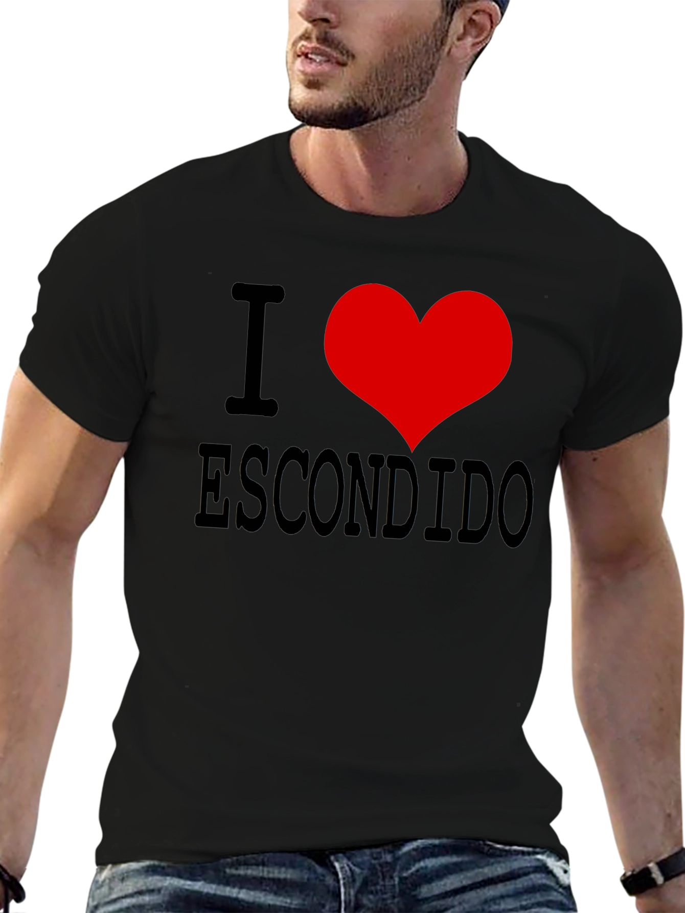 I Love Escondido Black T-Shirt