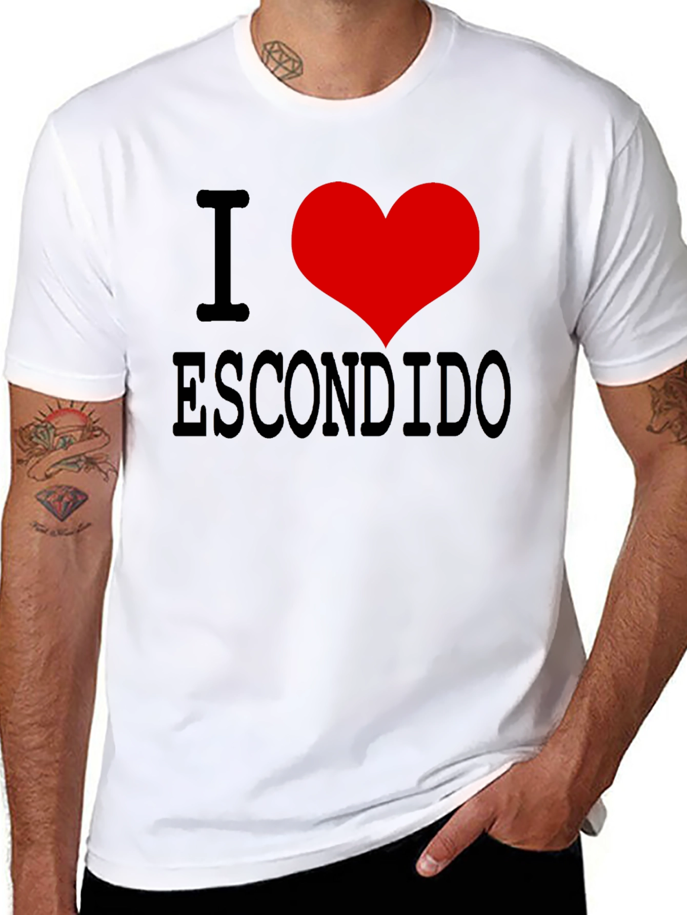 I Love Escondido Black T-Shirt