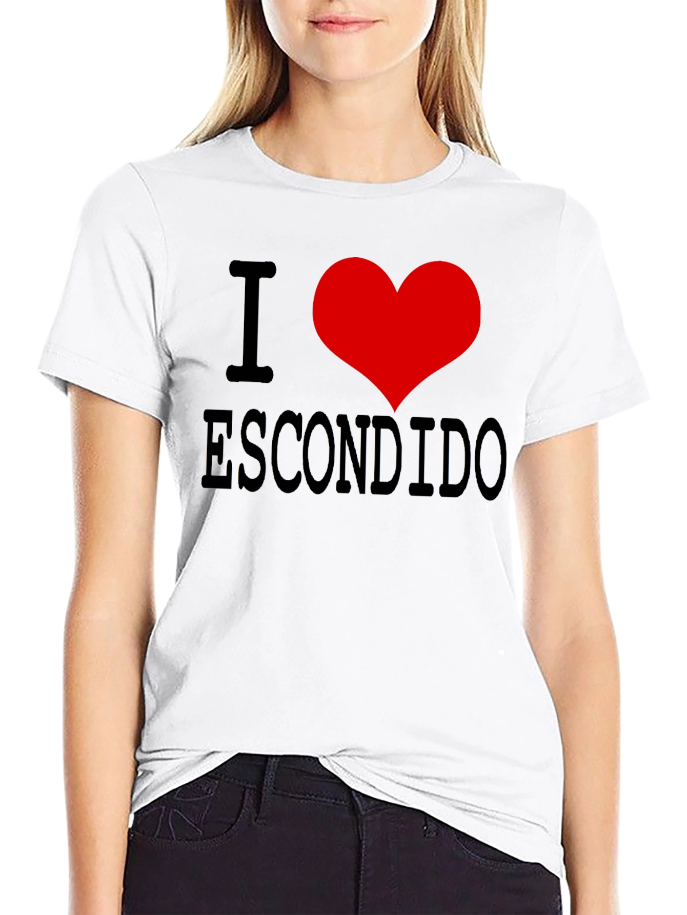 I Love Escondido Black T-Shirt