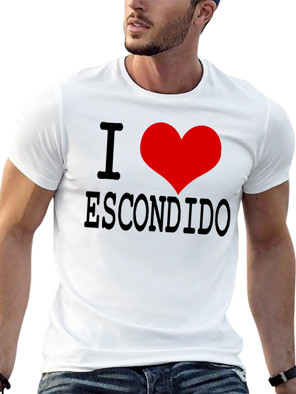 I Love Escondido Black T-Shirt