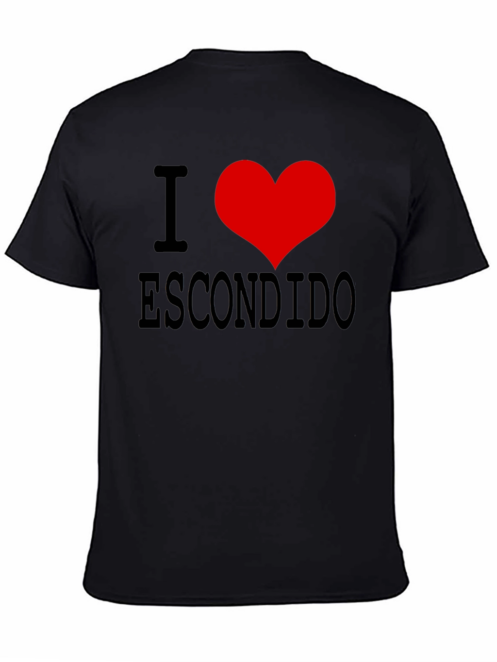 I Love Escondido Black T-Shirt
