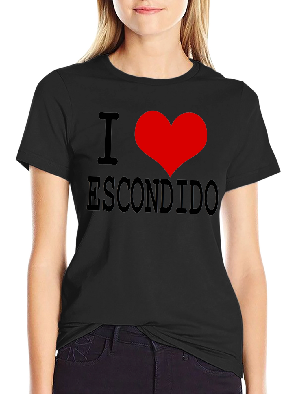I Love Escondido Black T-Shirt