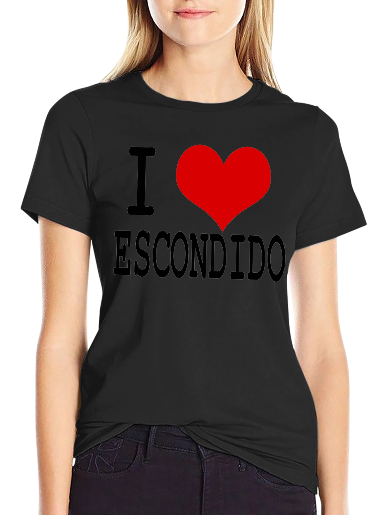 I Love Escondido Black T-Shirt