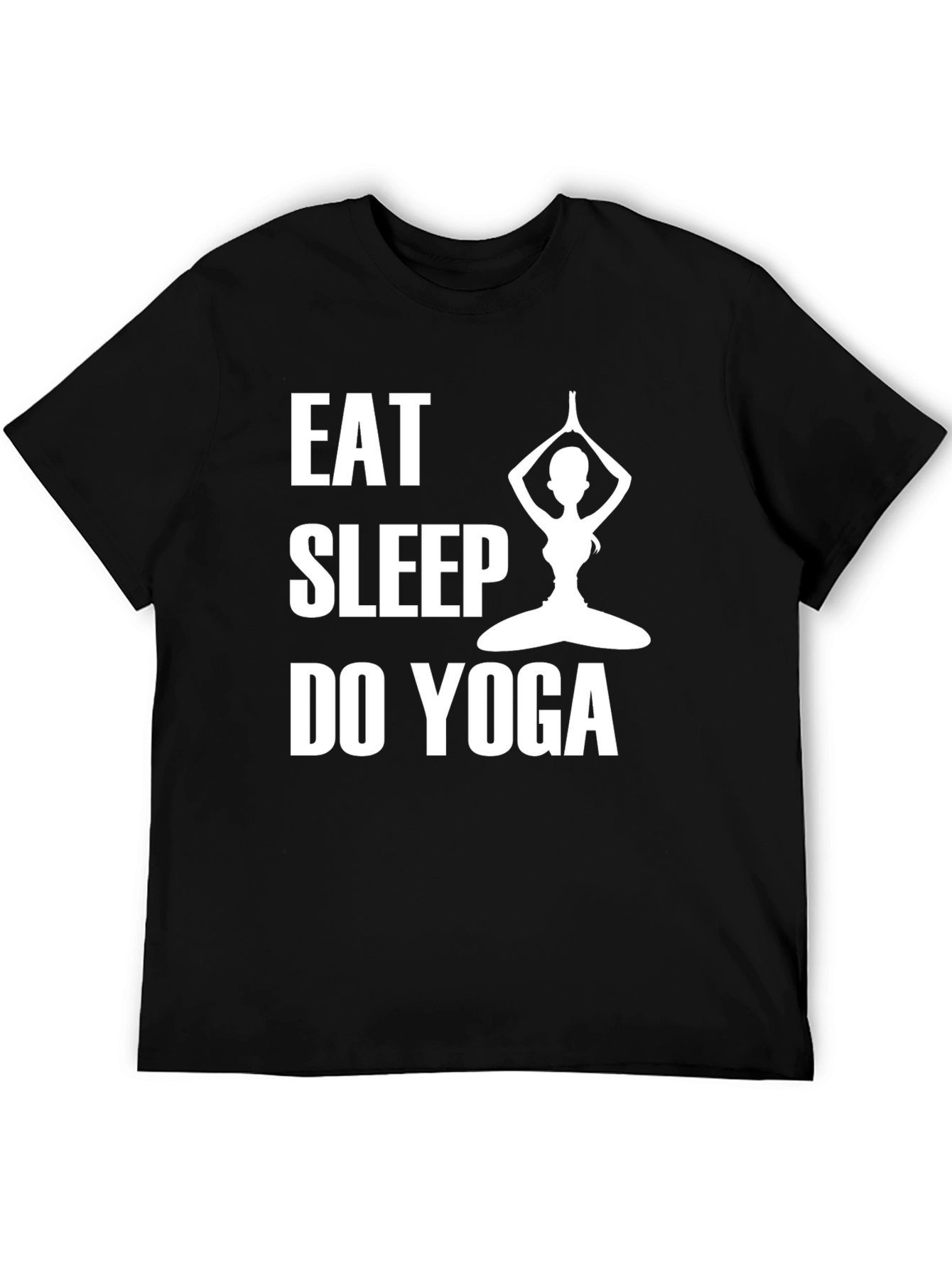 Eat Sleep Do Yoga T-Shirt - Black