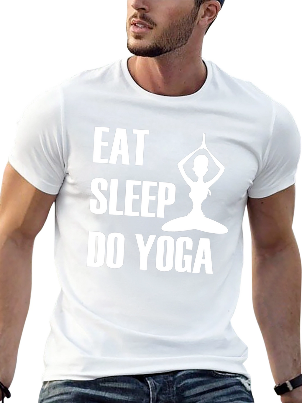 Eat Sleep Do Yoga T-Shirt - Black